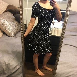 Black & White Polkadot Dress
